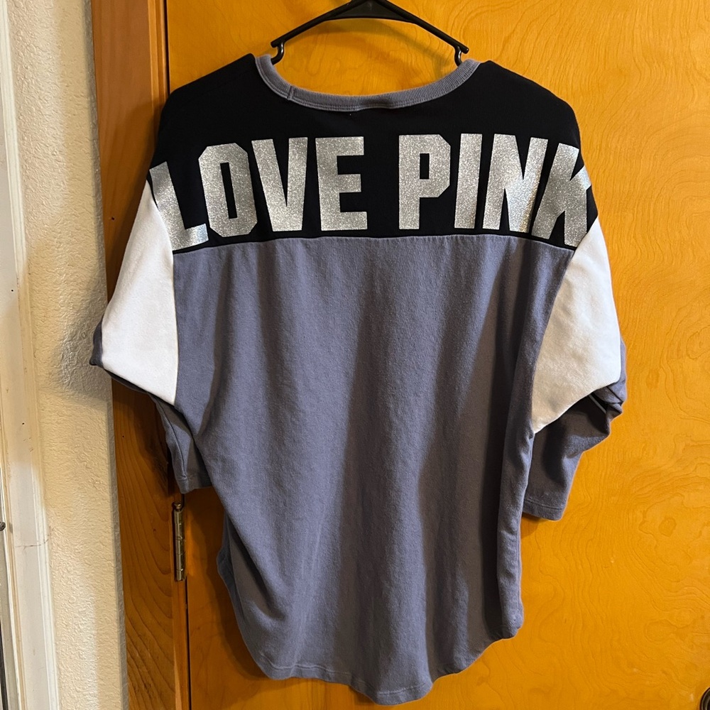 Victoria’s Secret Pink. Shiny sequined bling cozy sweatshirt. - Picture 3 of 4